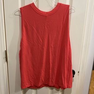 LULULEMON womens work out tank, size 12, color is coral, worn twice